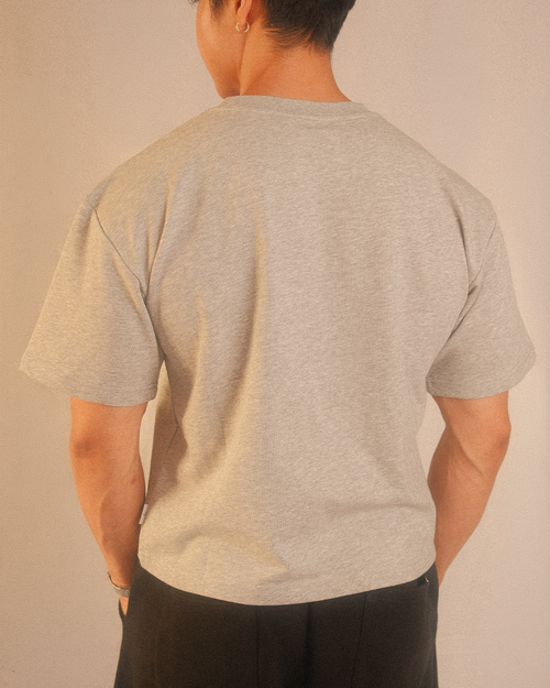 essentials boxy tee - grey