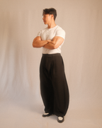 pleated trousers