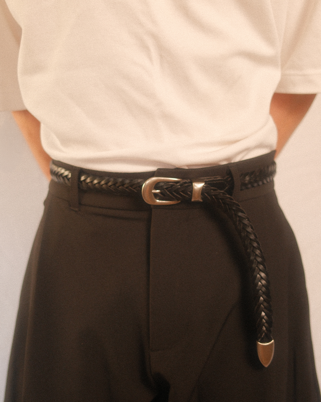 essentials braided belt