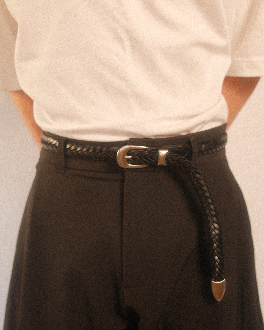 essentials braided belt