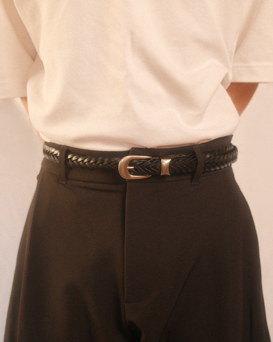essentials braided belt