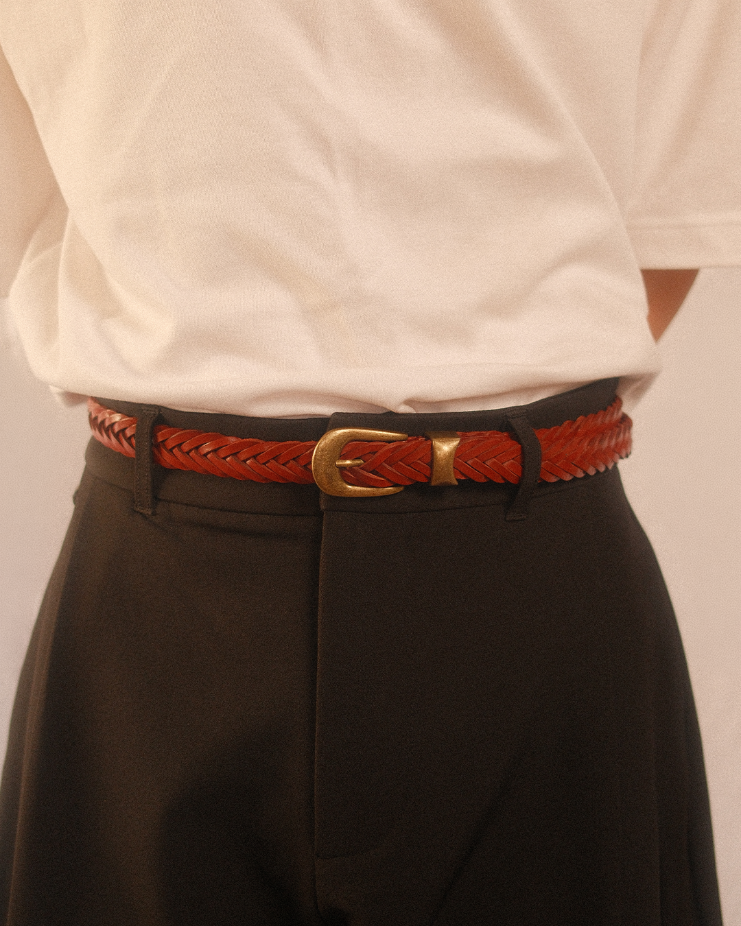 essentials braided belt