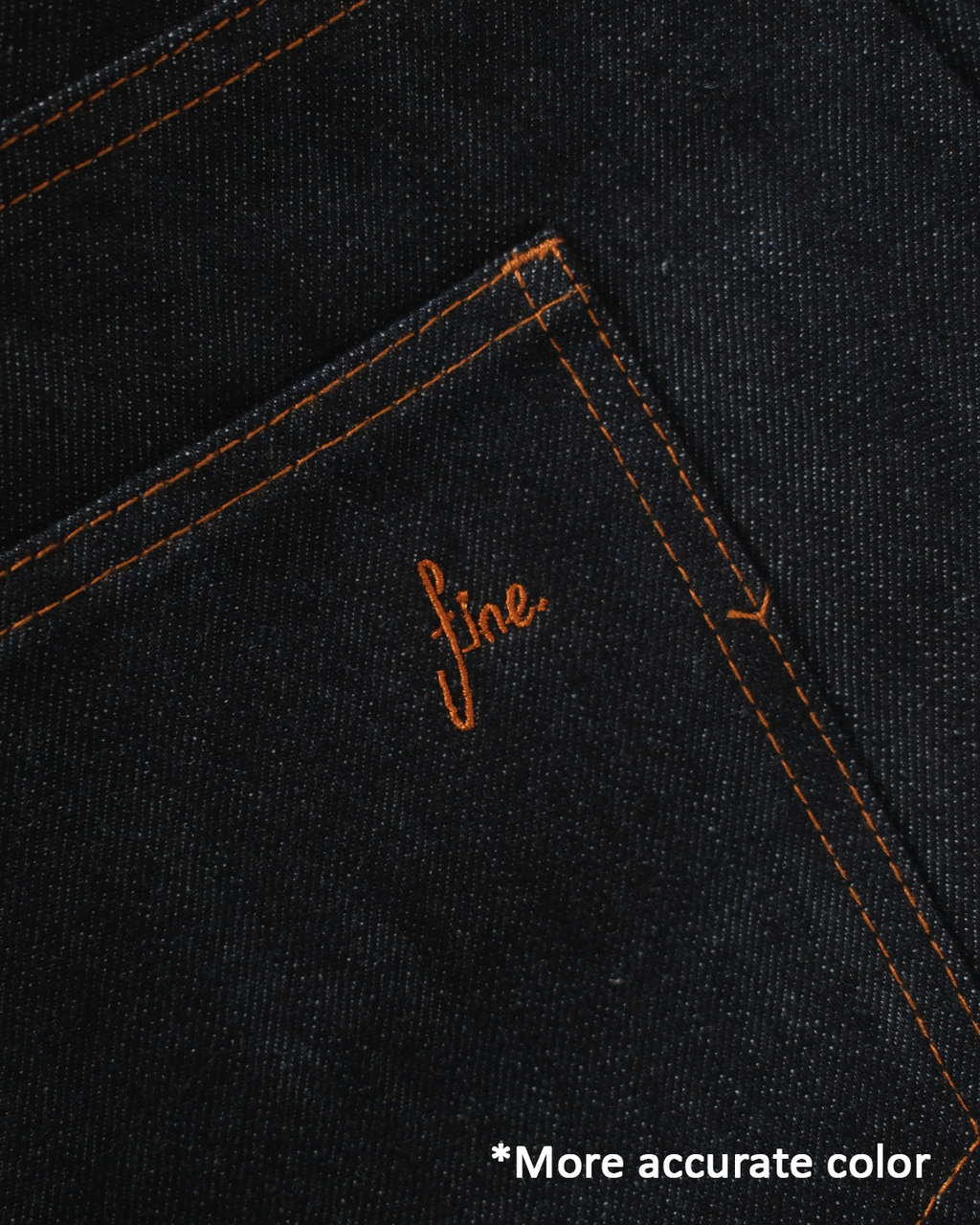 denim wide pants - selvedge blue