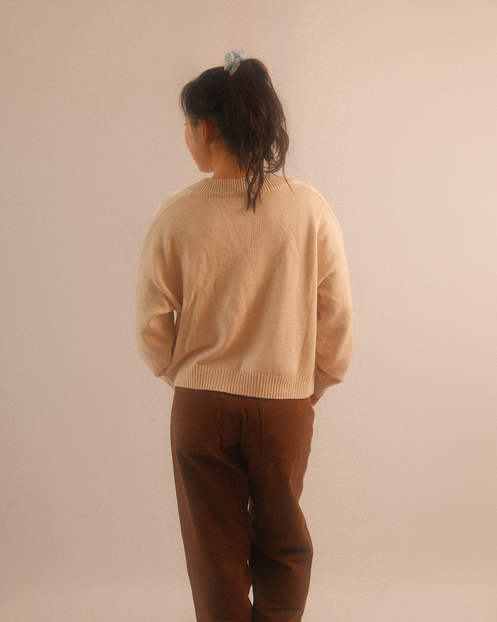 the cropped cardigan