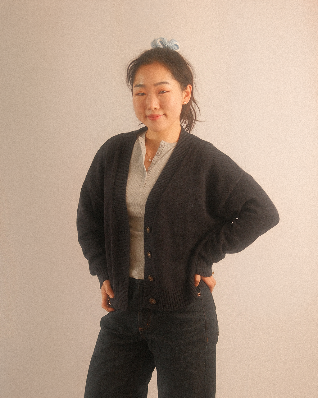 the cropped cardigan