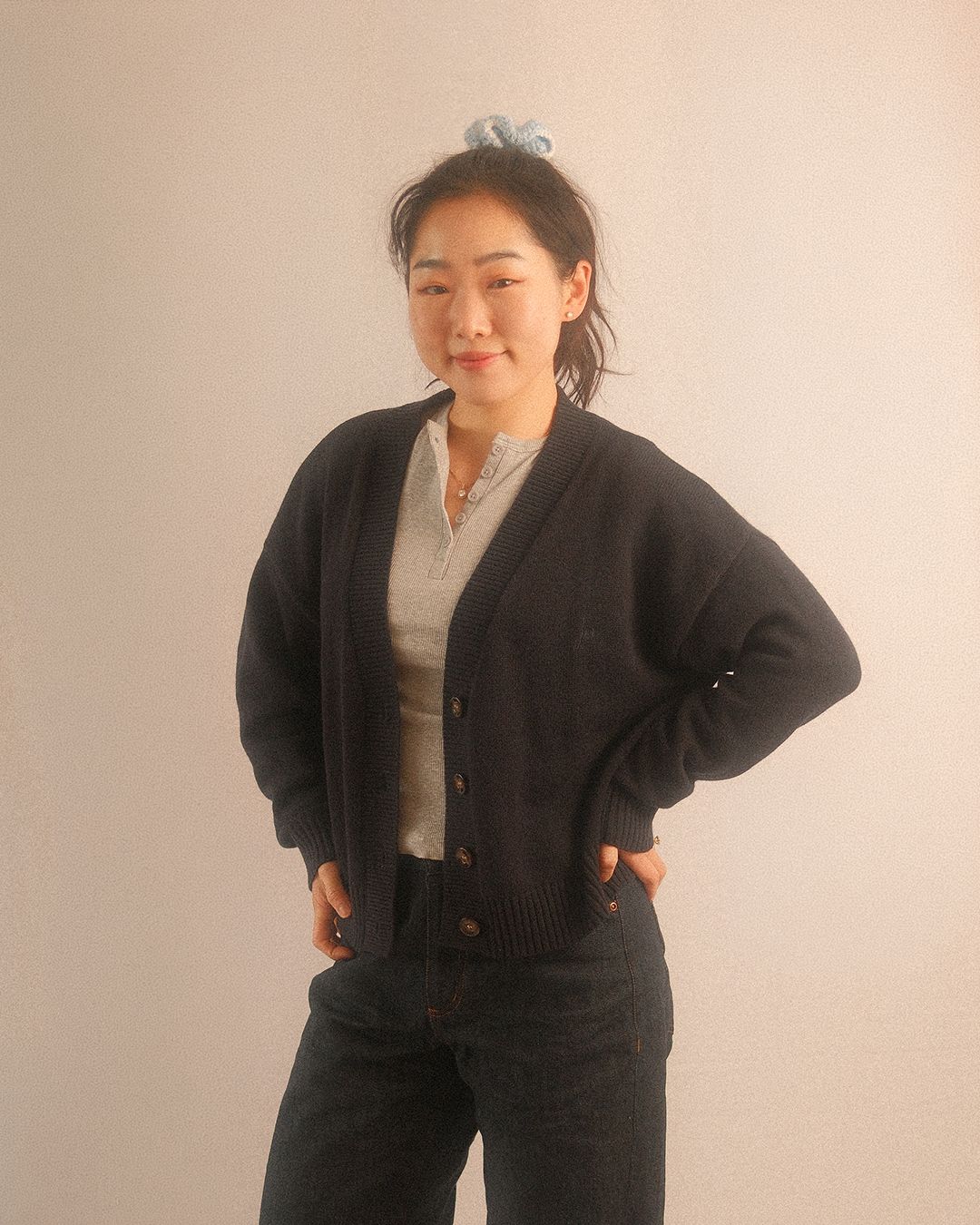the cropped cardigan