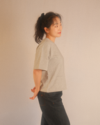 essentials boxy tee - grey
