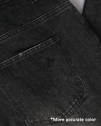 denim wide pants