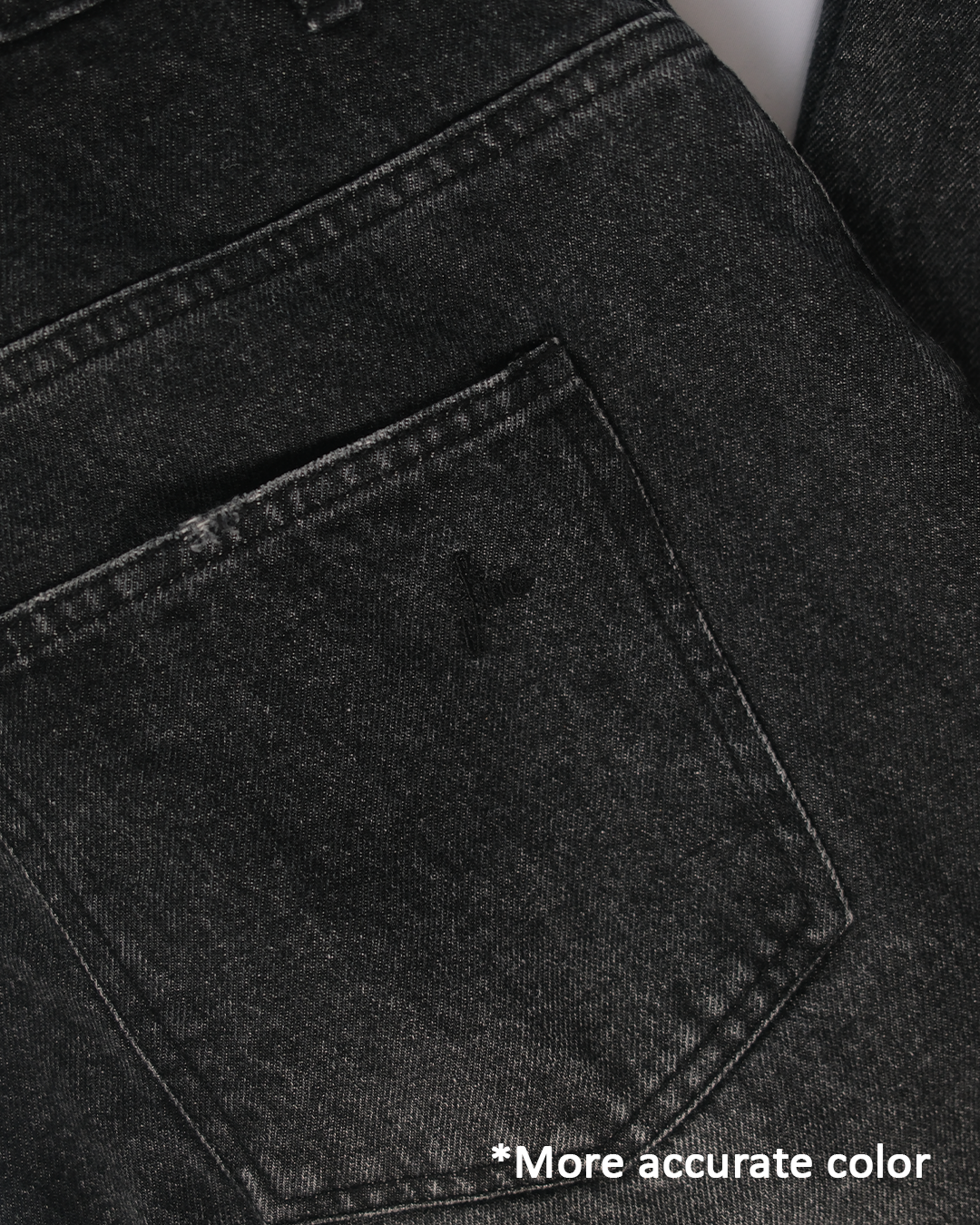 denim wide pants