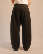 pleated trousers - wide