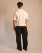 pleated trousers - wide